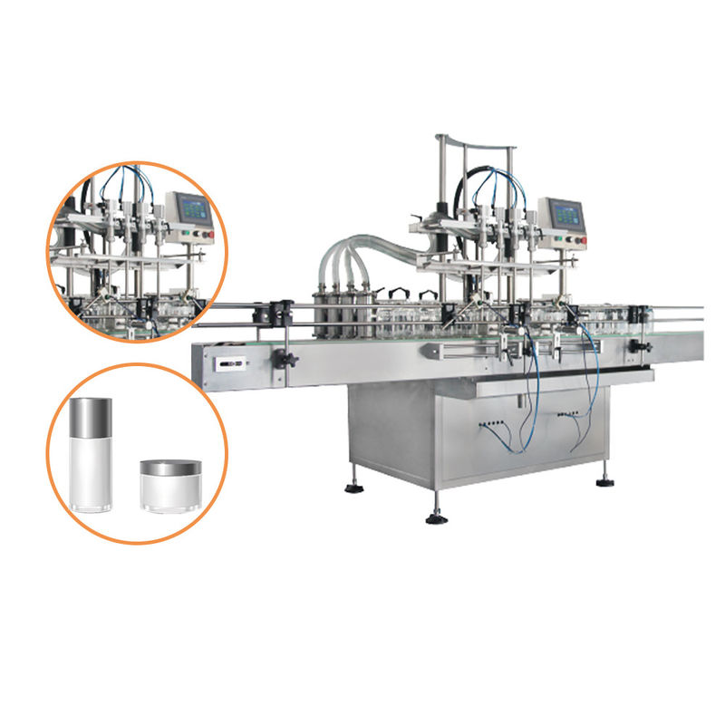 Automatic Inline Multy Heads Horizontal Piston Filling Equipment System Volumetric Servo Driven