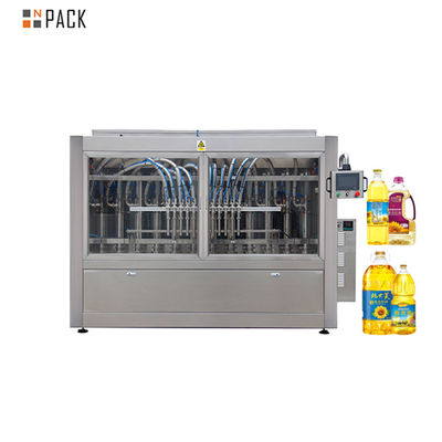 자동 스테인레스 스틸 304/316 서보 모터 구동 PLC+ 터치스크린 제어 오일 충전 기계