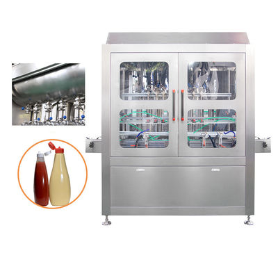 오토 서보 모터 식품 등급 유리 병 병 25g-500g 허머스 채우기