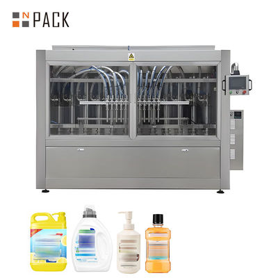 PLC 통제를 가진 자동적인 100ml-5000ml 피스톤 펌프 화학 병 충전물 기계